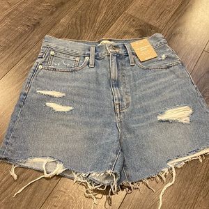NWT Madewell mom jean short
